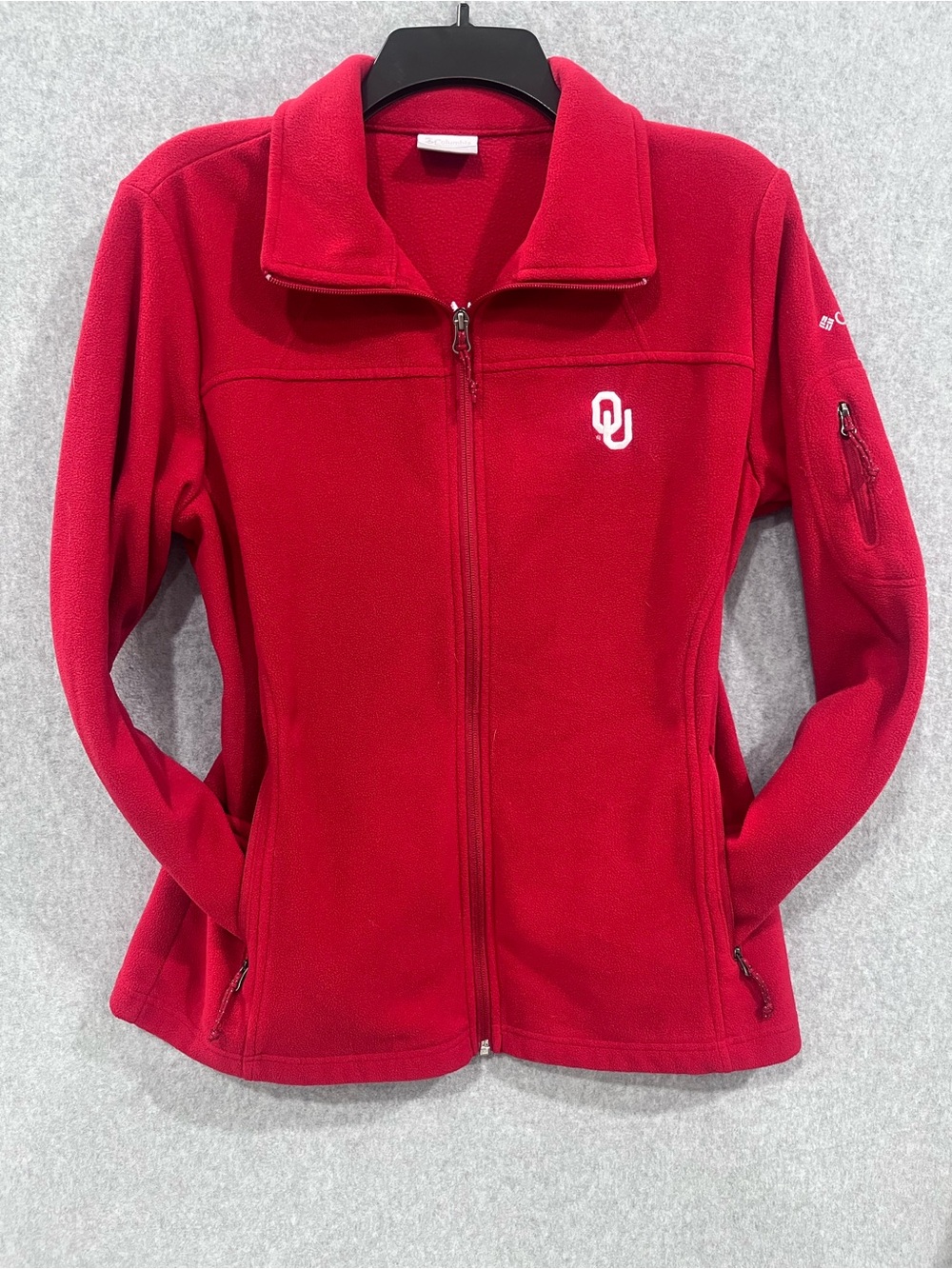 Columbia University Of Oklahoma Sooners Jacket Women's Large Maroon Sports [571]